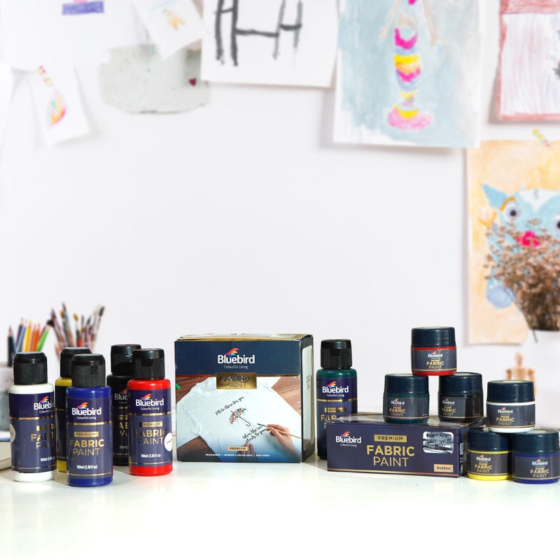 BLUEBIRD Fabric Paint, Midnight Blue, 3.4 Fl Oz, Permanent Fabric Paints for Clothes, Furniture Upholstery - Image 4